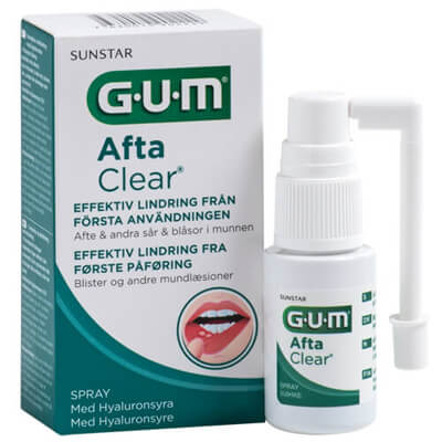 GUM – AftaClear spray ved blister